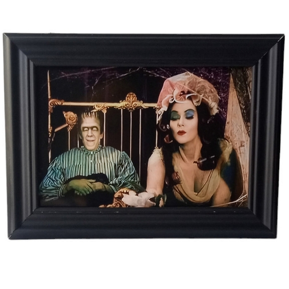 Herman Munster The Munsters lilly Vintage Retro Horror 60s framed photo print - Picture 4 of 4
